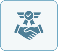 Agreement icon with badge